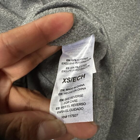 ⭐Size XS Women Jacket Head Long Sleeve Gray Two pocket athletic sport top tennis - Picture 3 of 7